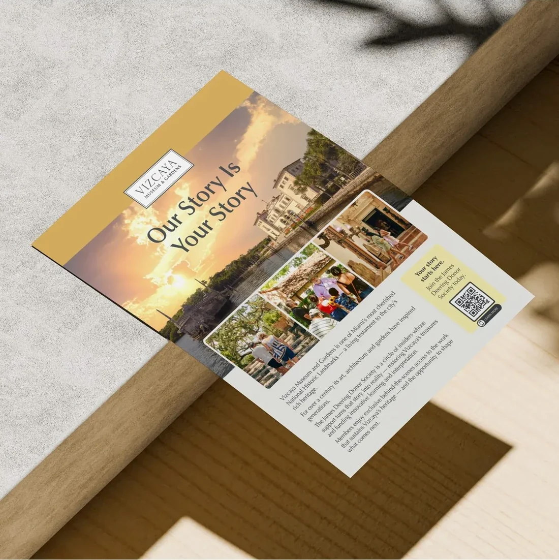 Vizcaya 'Our Story Is Your Story' community program card