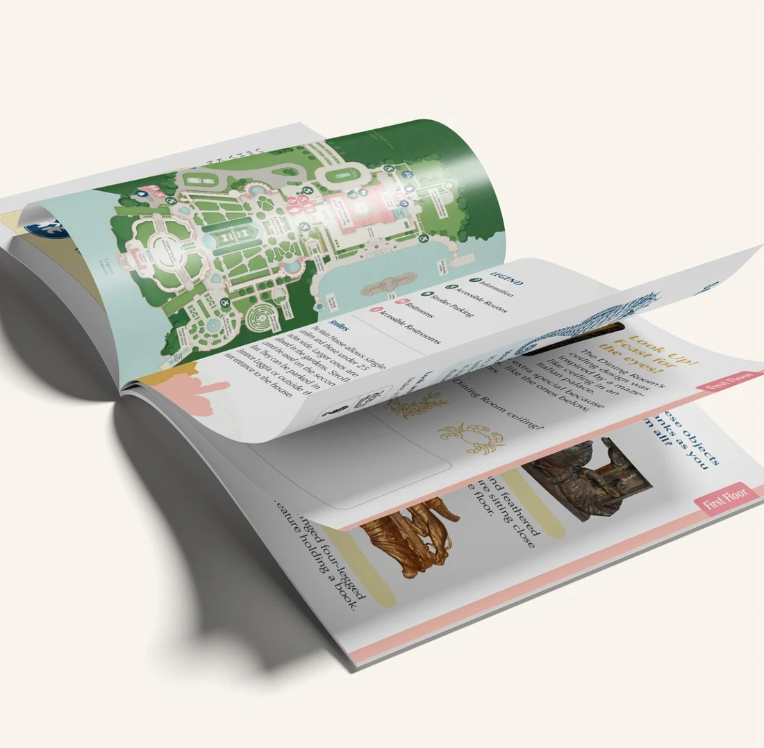 Vizcaya community education publication with garden map