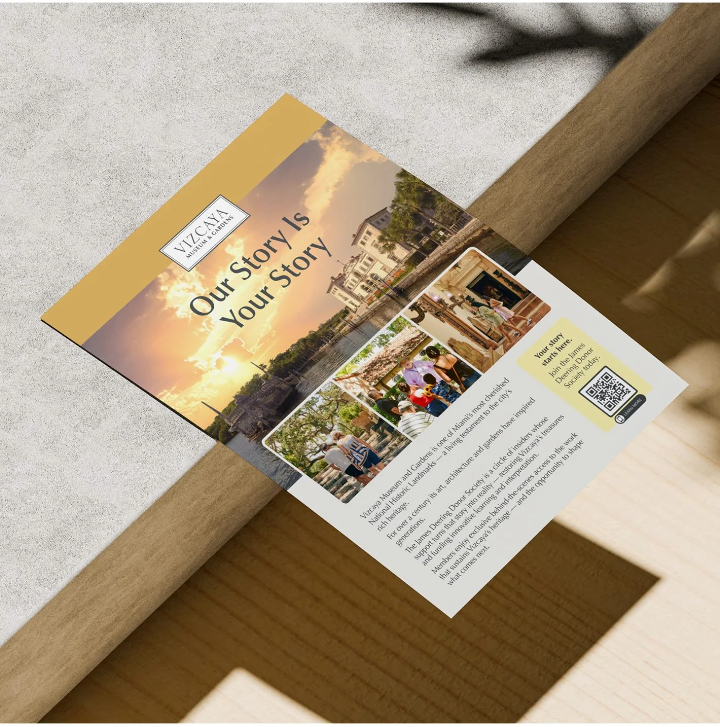 Vizcaya 'Our Story Is Your Story' community program card