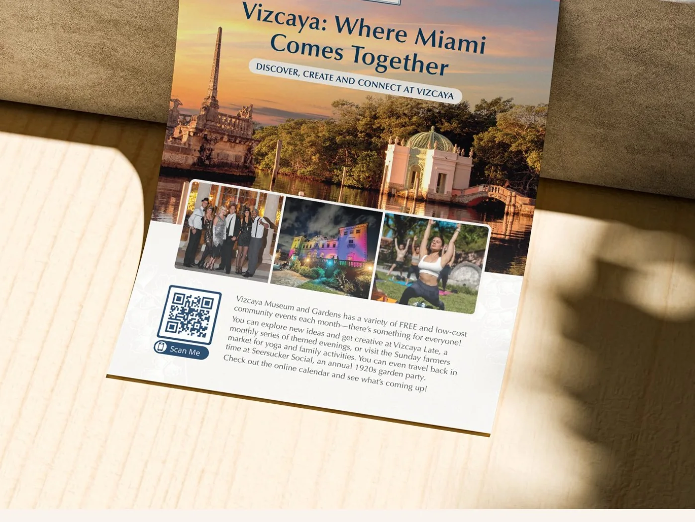 'Vizcaya: Where Miami Comes Together' community impact card