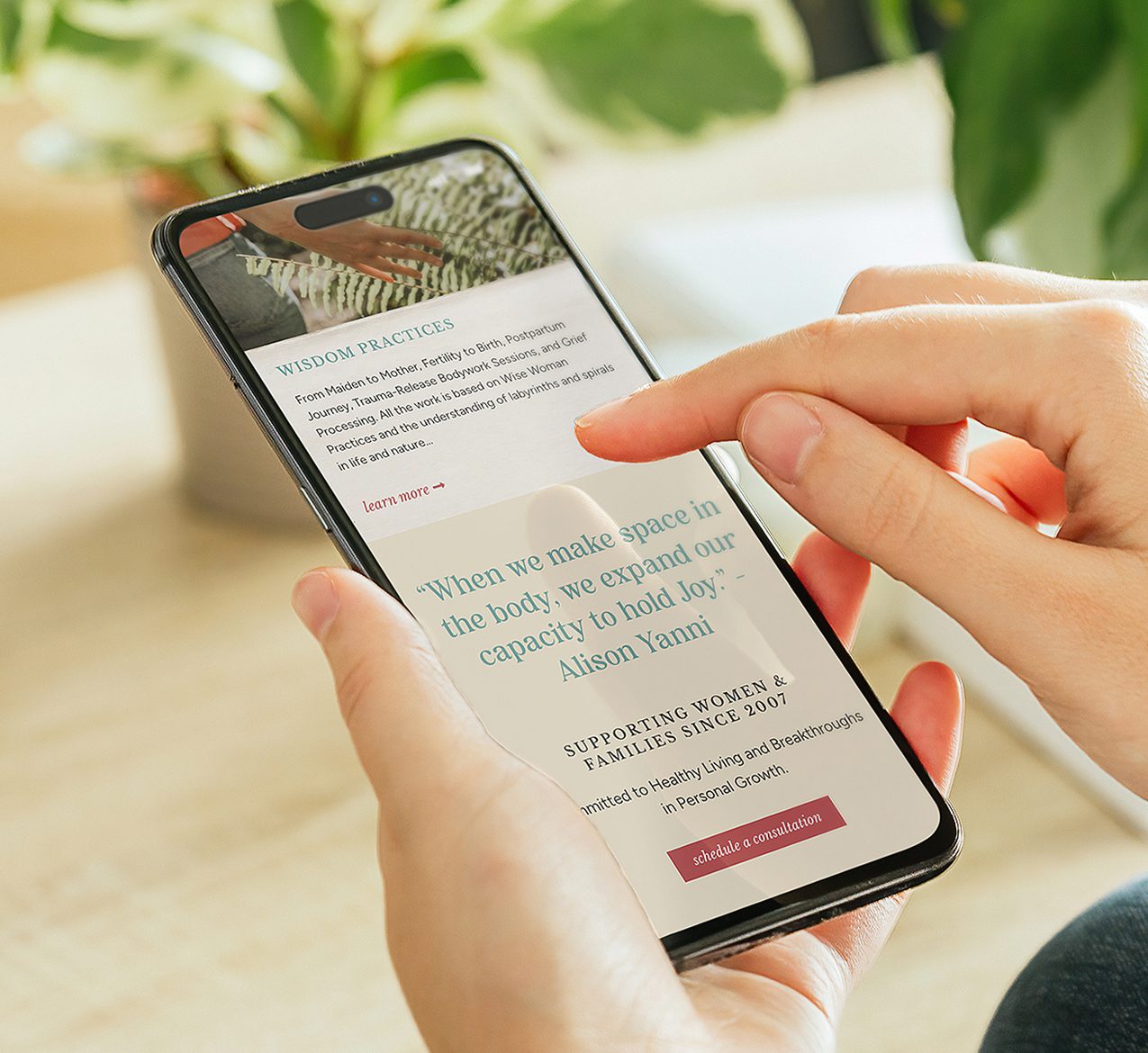 website services for beauty and wellness