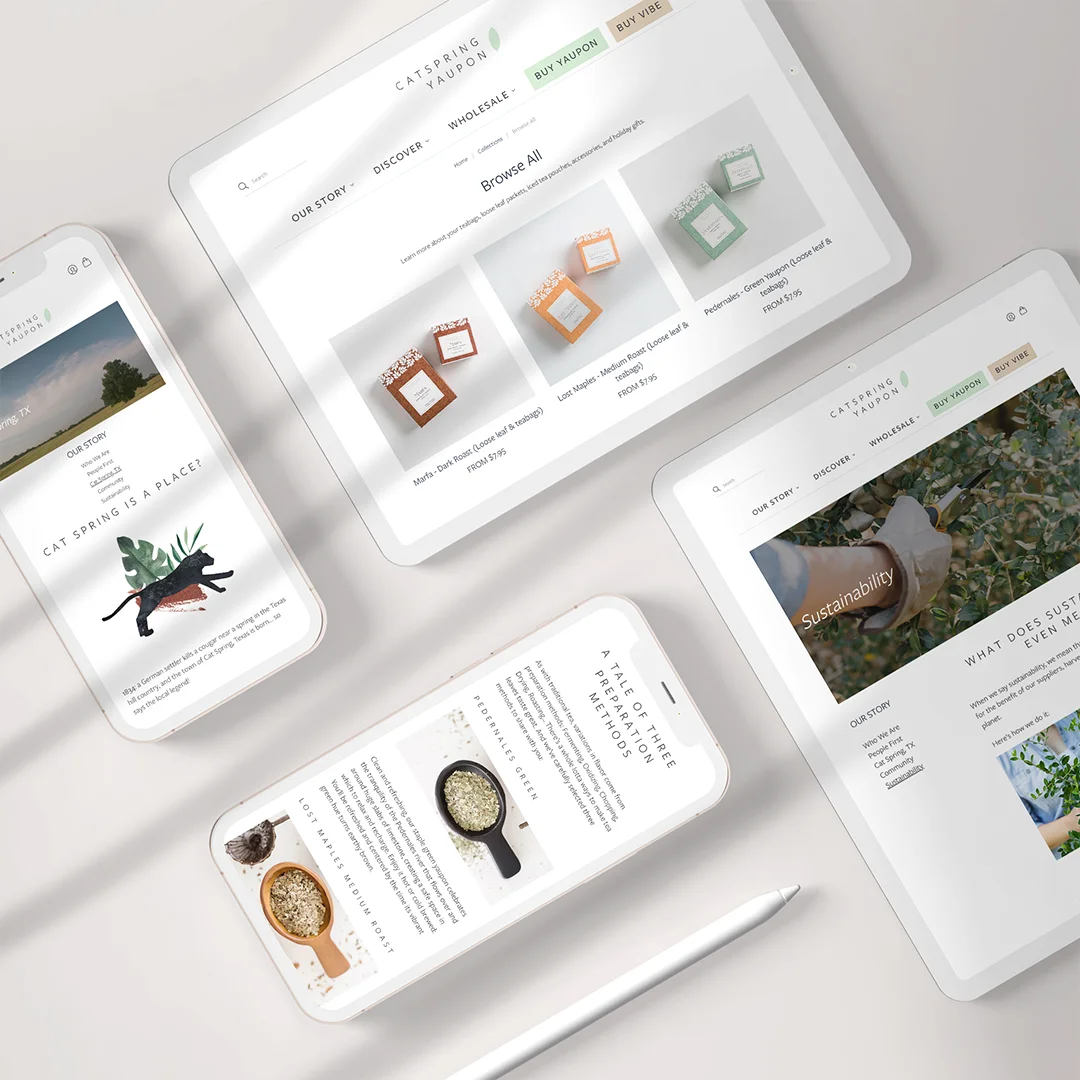 Catspring Yaupon Website Revamp