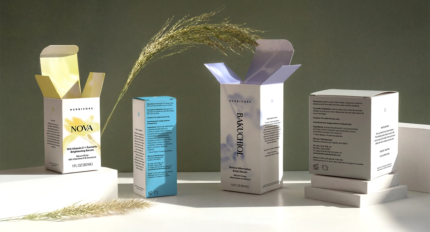 Example redesigned products